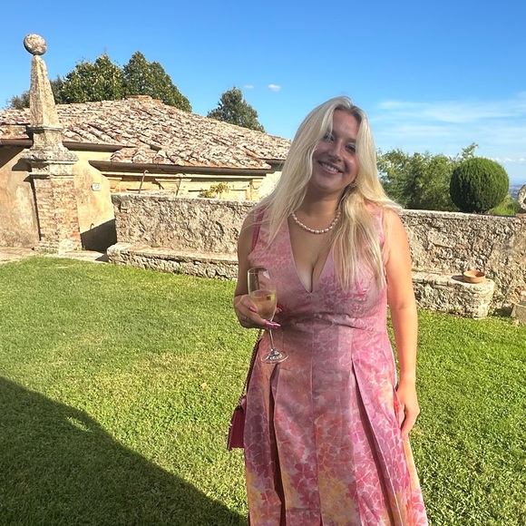 Sachin + Babi Brooke Floral Maxi Gown - light sunset hydrangea - Picture 14 of 14